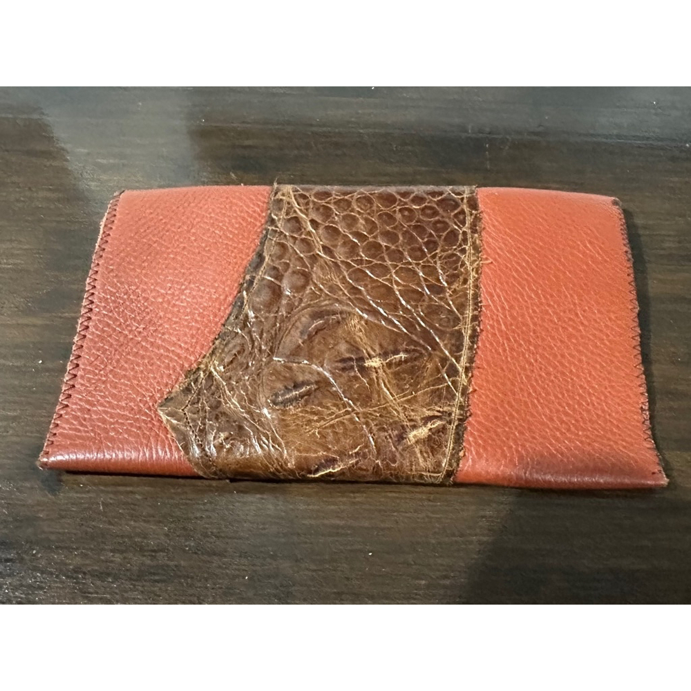 Women's wallet/Clutch Brown and Orange One Size - Picture 2 of 5